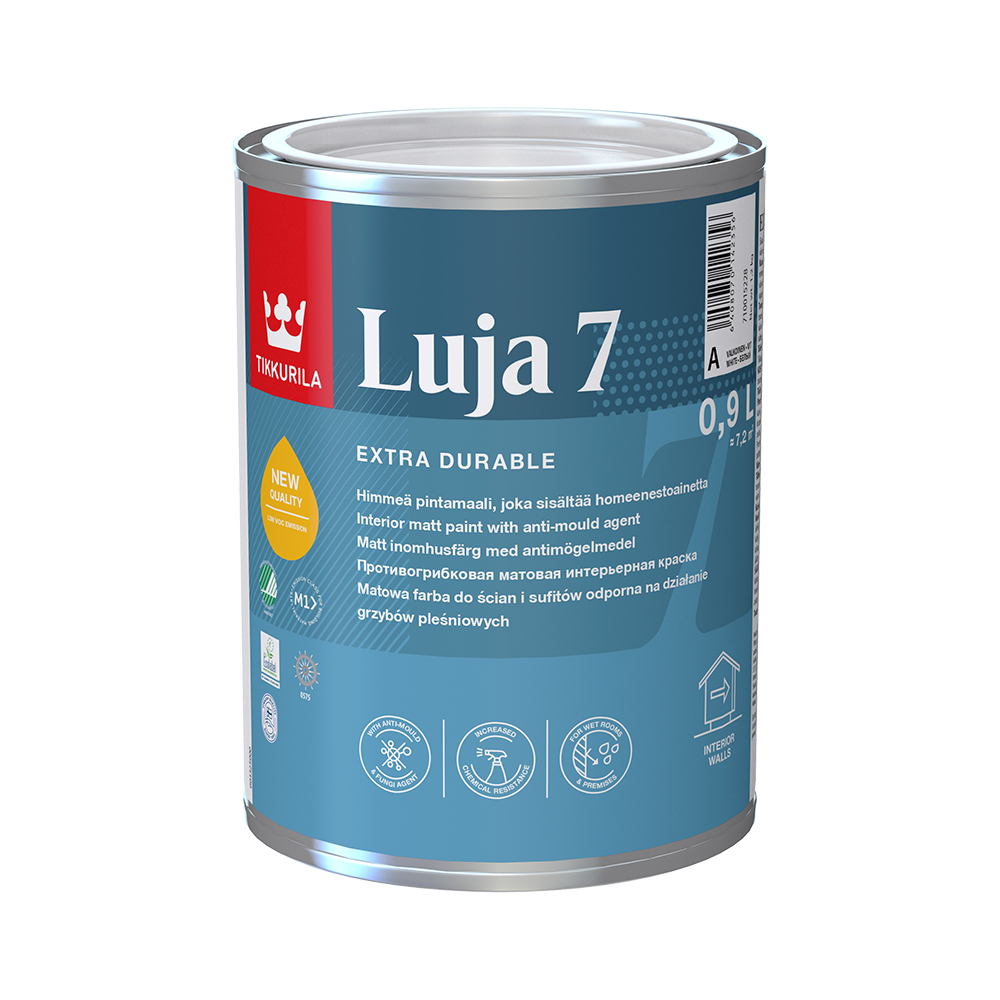 Фарба акрилатна TIKKURILA Луя 7 шовковистий мат 0,9 л